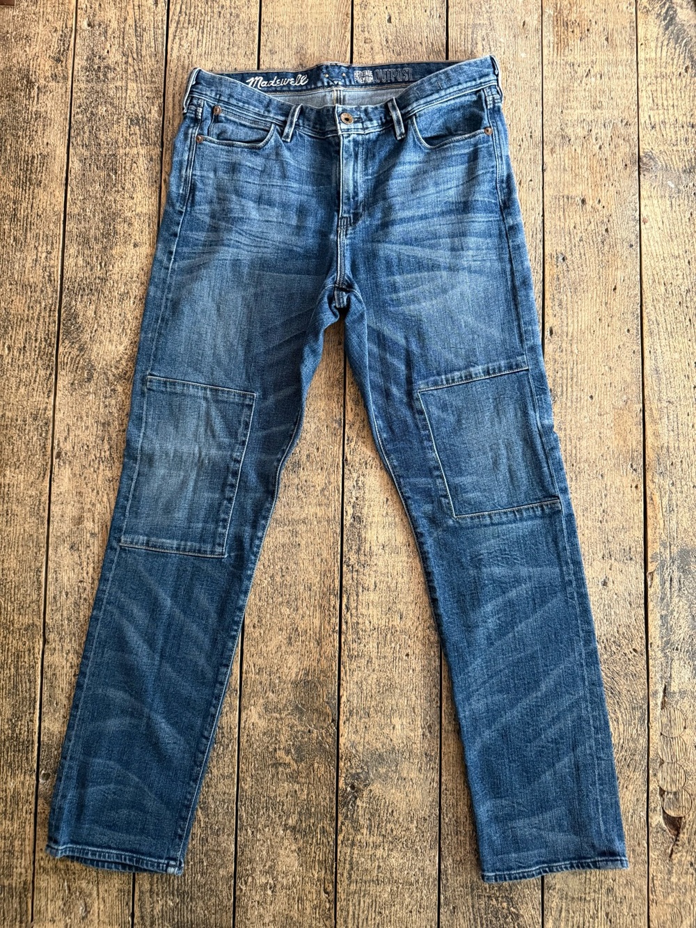 Madewell Women's Straight-Leg Jeans in Distressed Blue